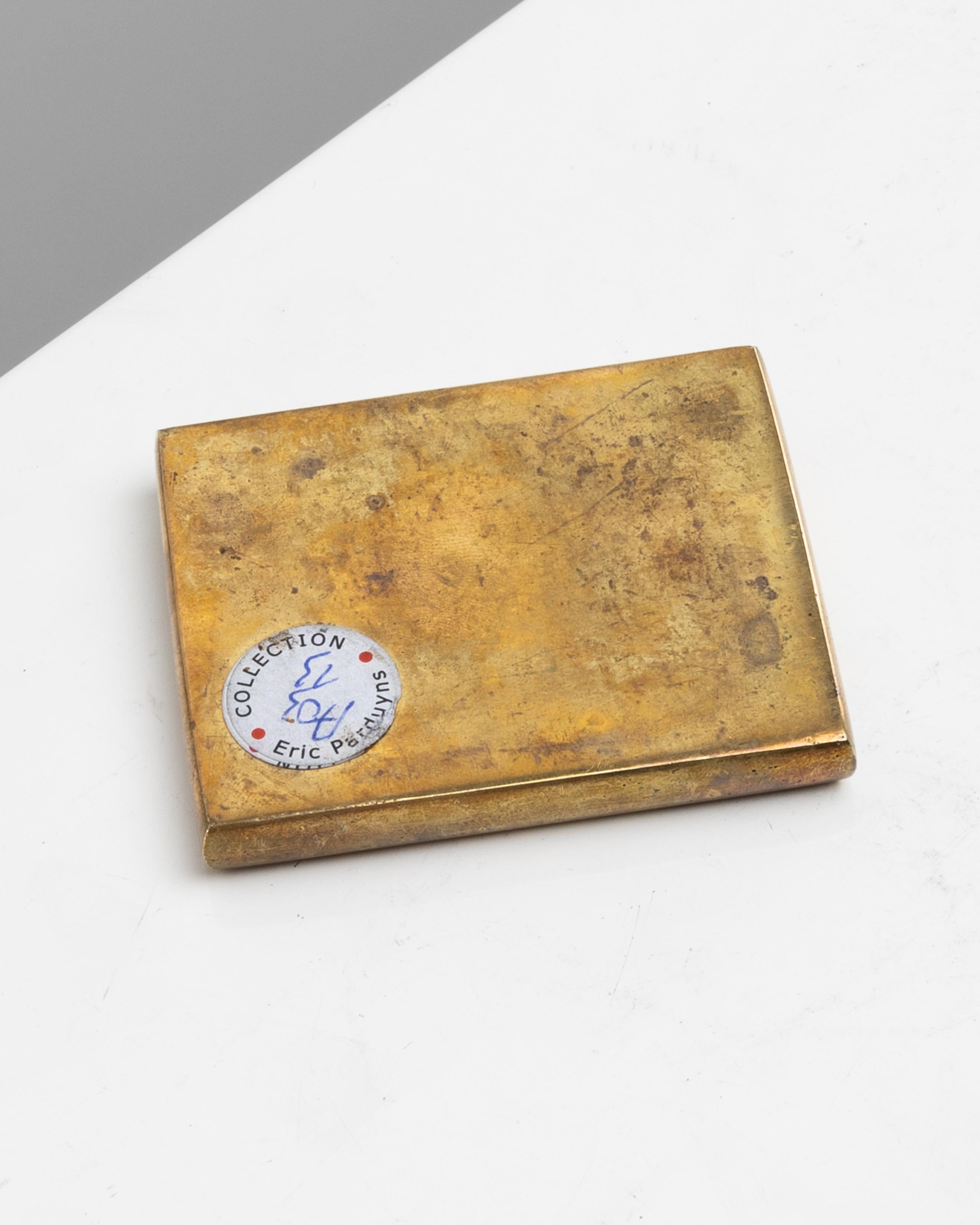 Jalousie (Eifersucht) Briefbeschwerer aus vergoldeter Bronze von Line Vautrin im Angebot 2