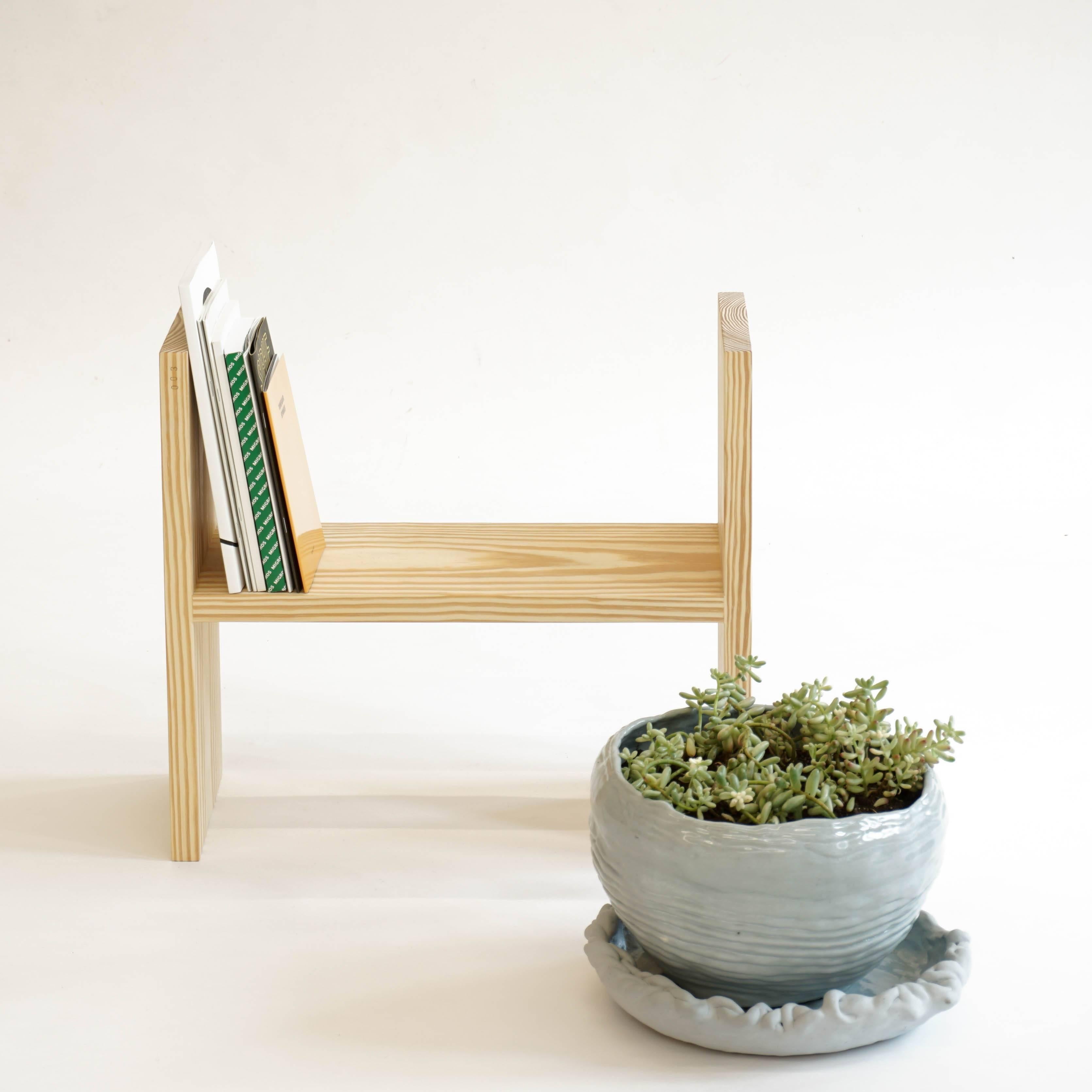 Contemporary Artist Furniture, Minimal Shelve or Stool, Alexa For Sale 1