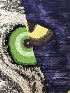 Contemporary Design Rug, Animal Mask
