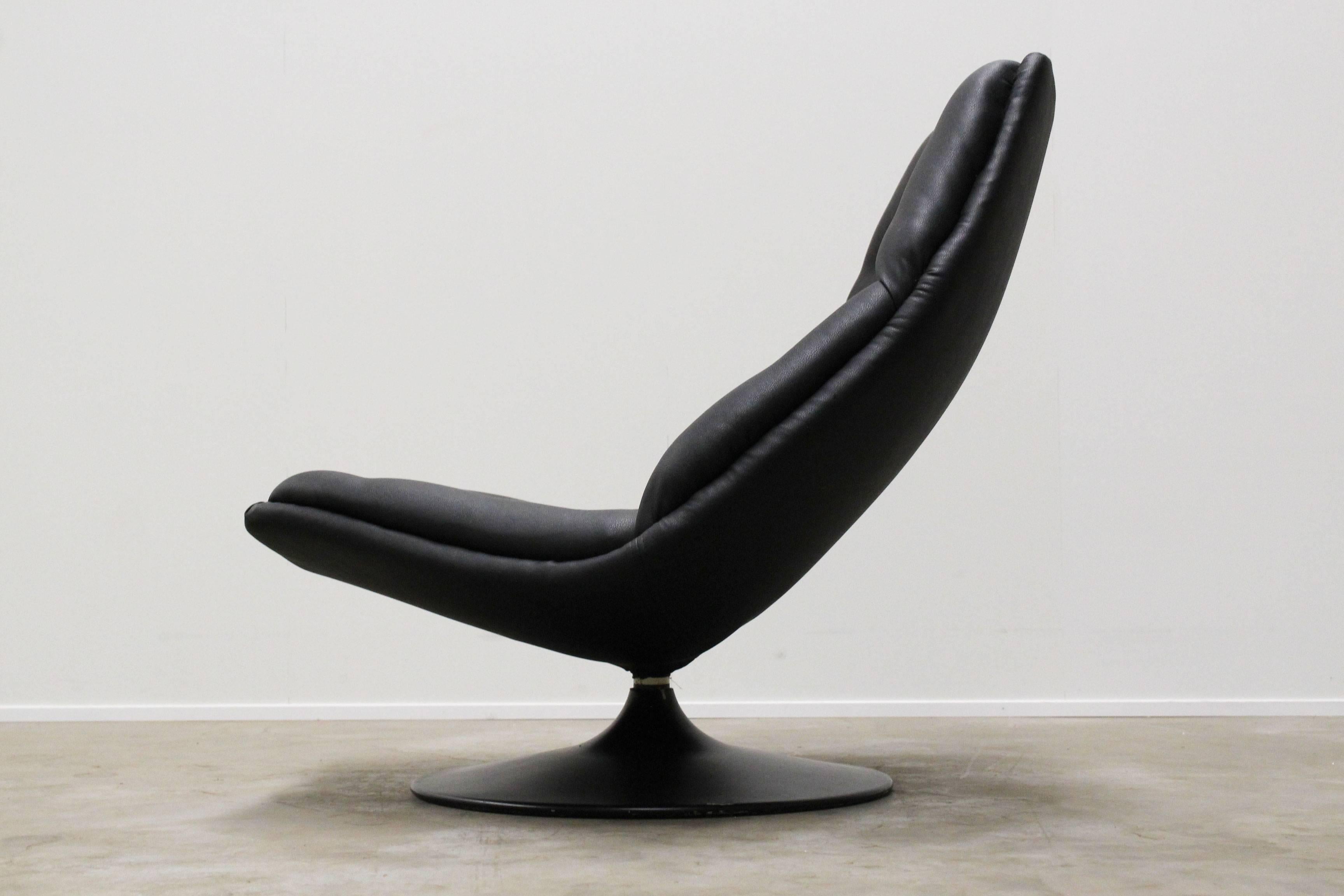 Mid-20th Century Midcentury F510 Swivel Lounge Chair by Geoffrey Harcourt for Artifort, 1960