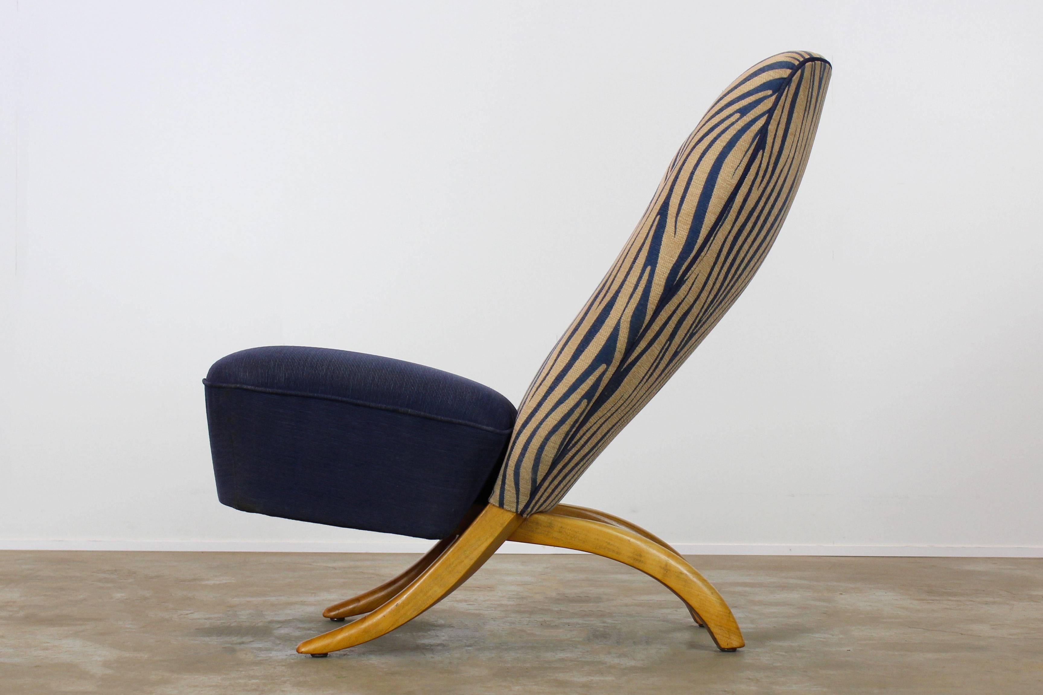 Dutch Design Congo Chair Designed by Theo Ruth for Artifort, 1950 1