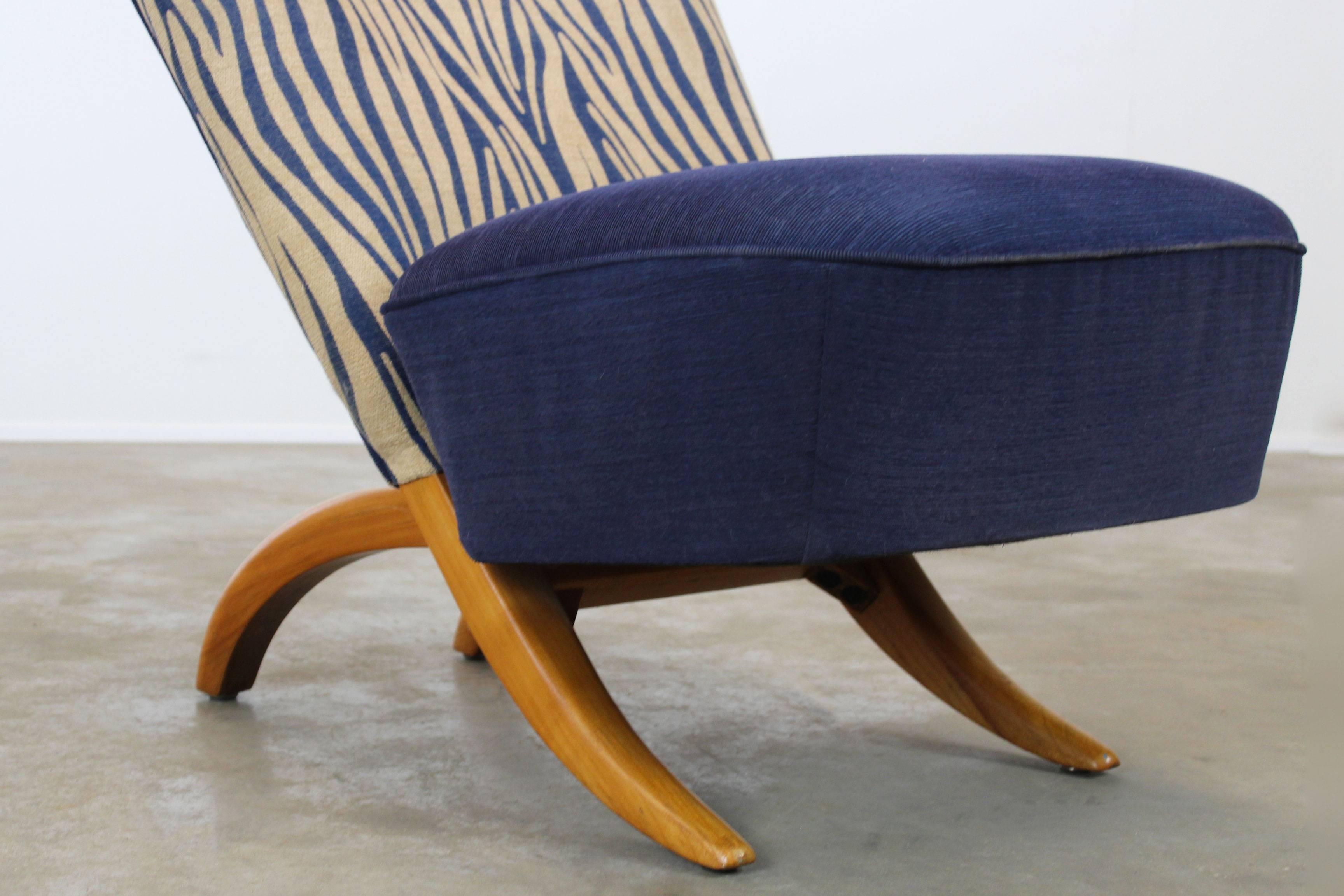 Dutch Design Congo Chair Designed by Theo Ruth for Artifort, 1950 In Good Condition In Ijzendijke, NL