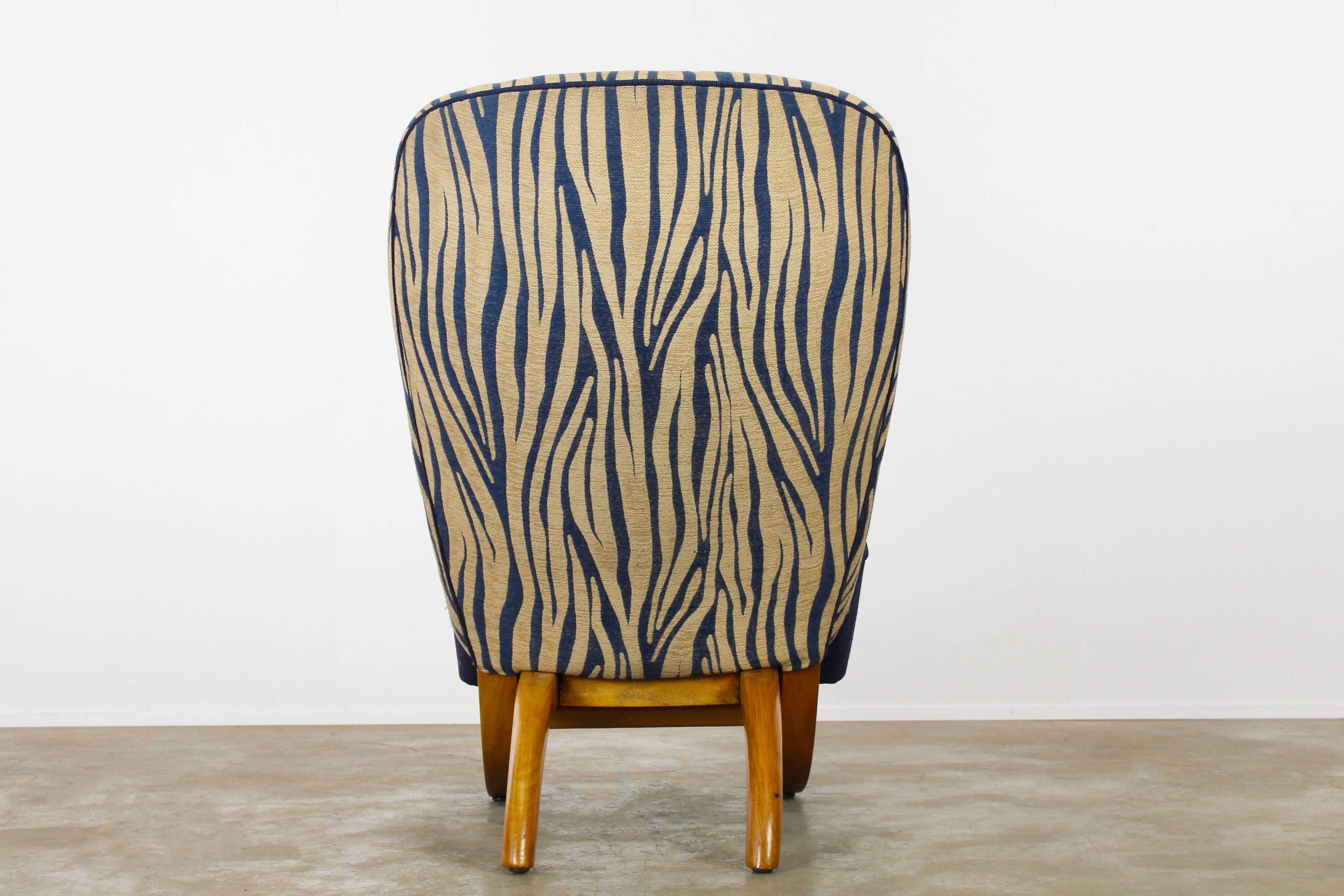 Fabric Dutch Design Congo Chair Designed by Theo Ruth for Artifort, 1950