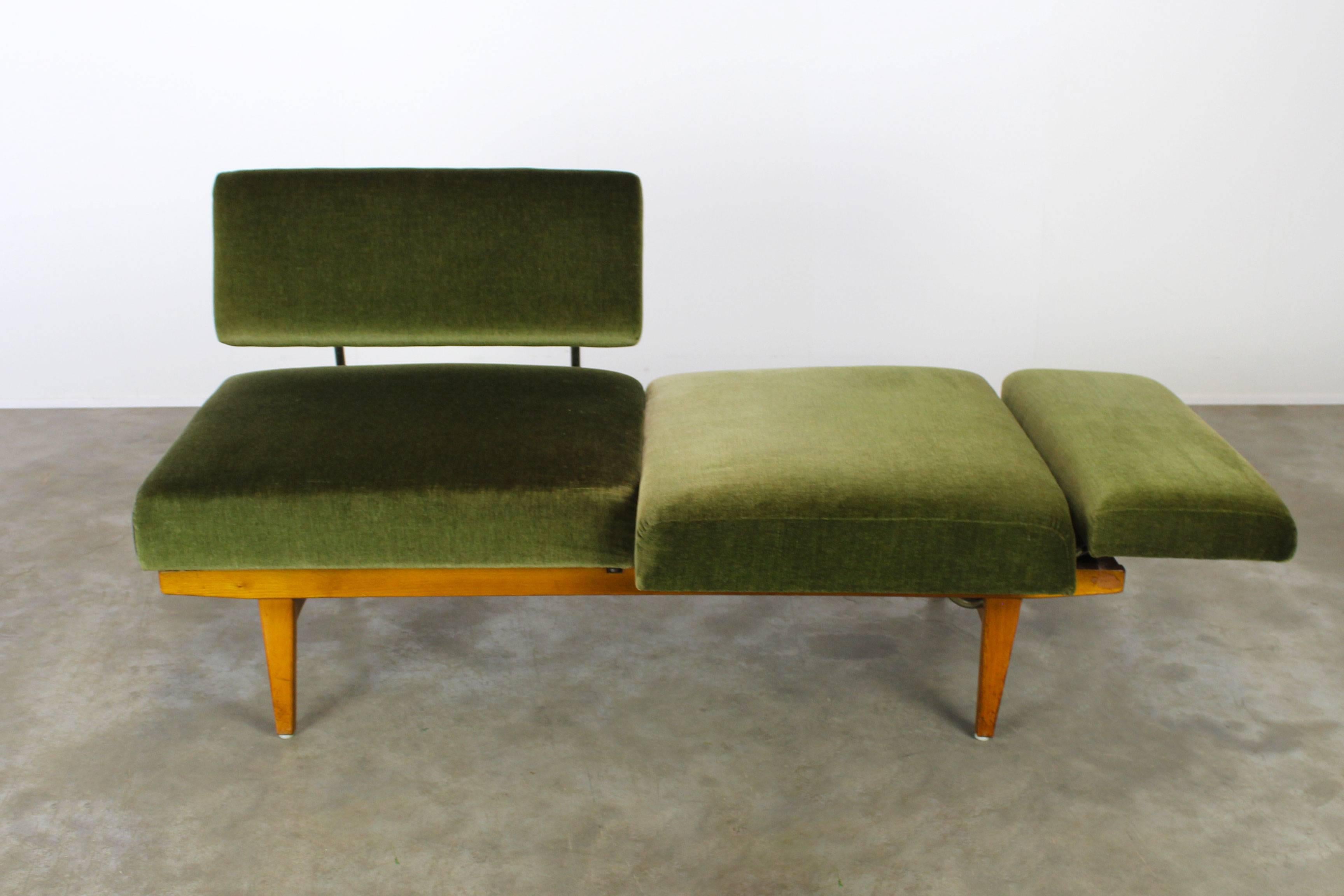 Mid-Century Modern Full Original Magic Daybed Sofa Model Stella by Wilhelm Knoll, Germany, 1950s