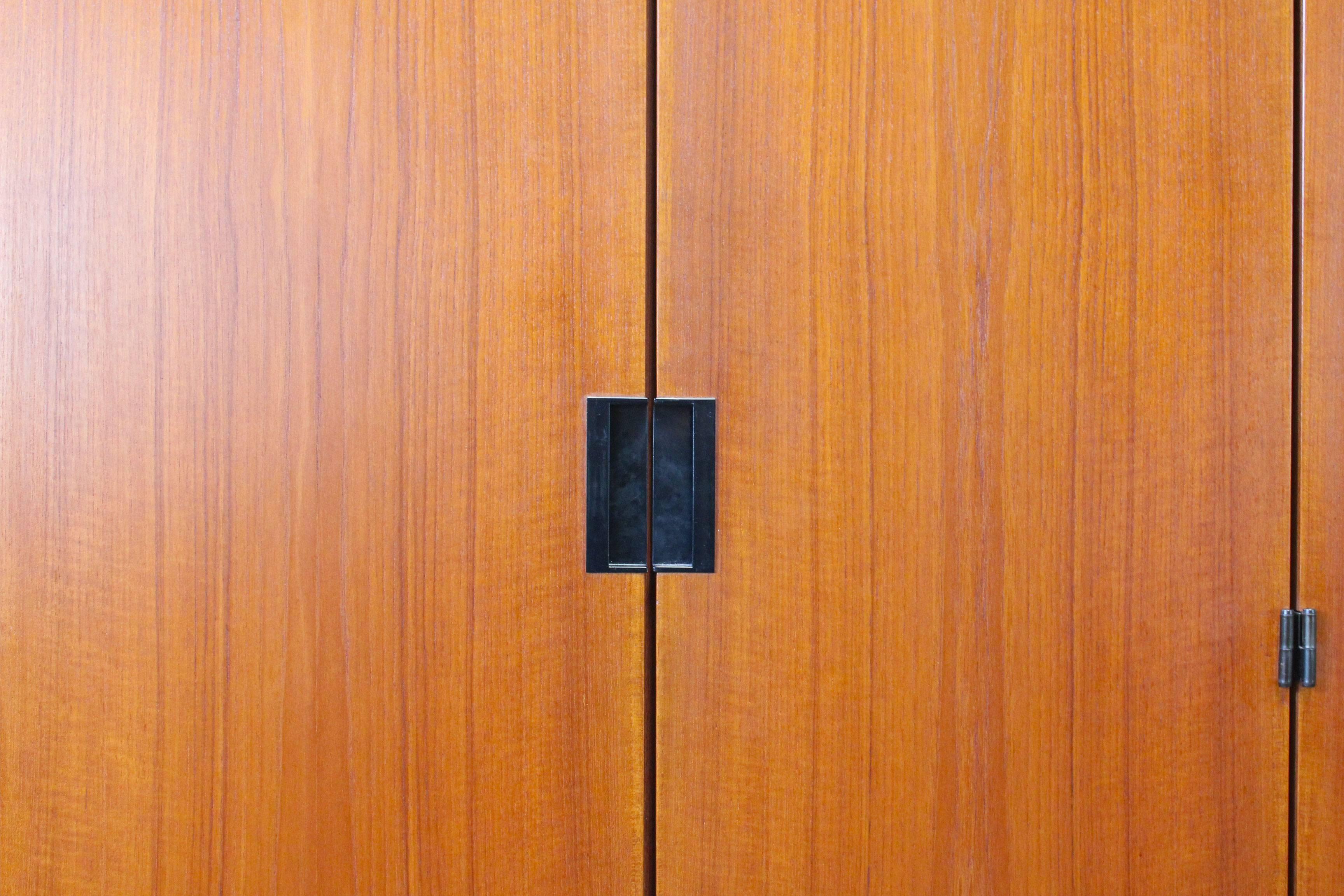 Mid-20th Century KU16 Japanese Series Wardrobe or Cabinet by Cees Braakman for Pastoe Teak Black