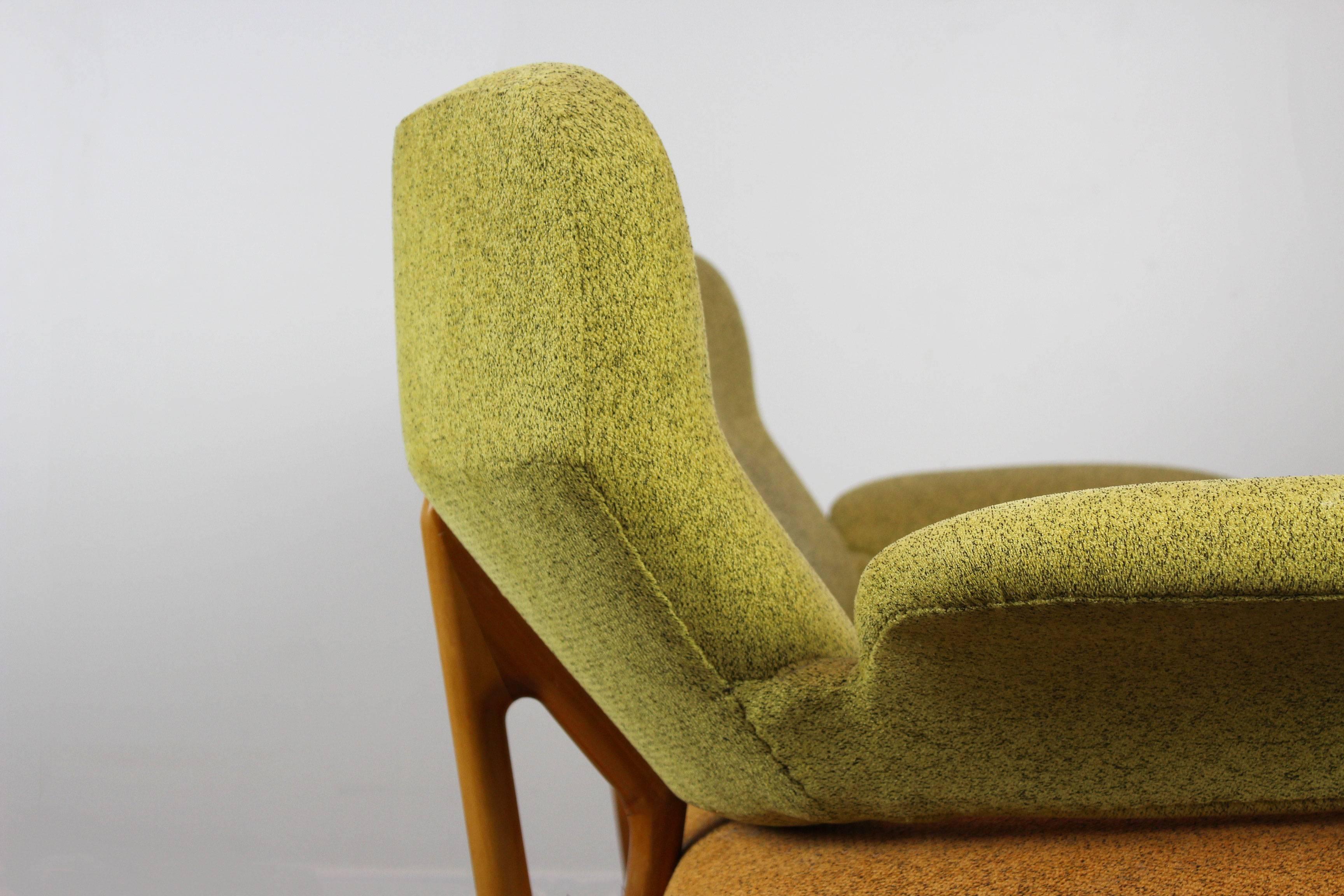 Fabric Rare Living Room Set / Sofa and Lounge Chair F109, Theo Ruth for Artifort, 1950