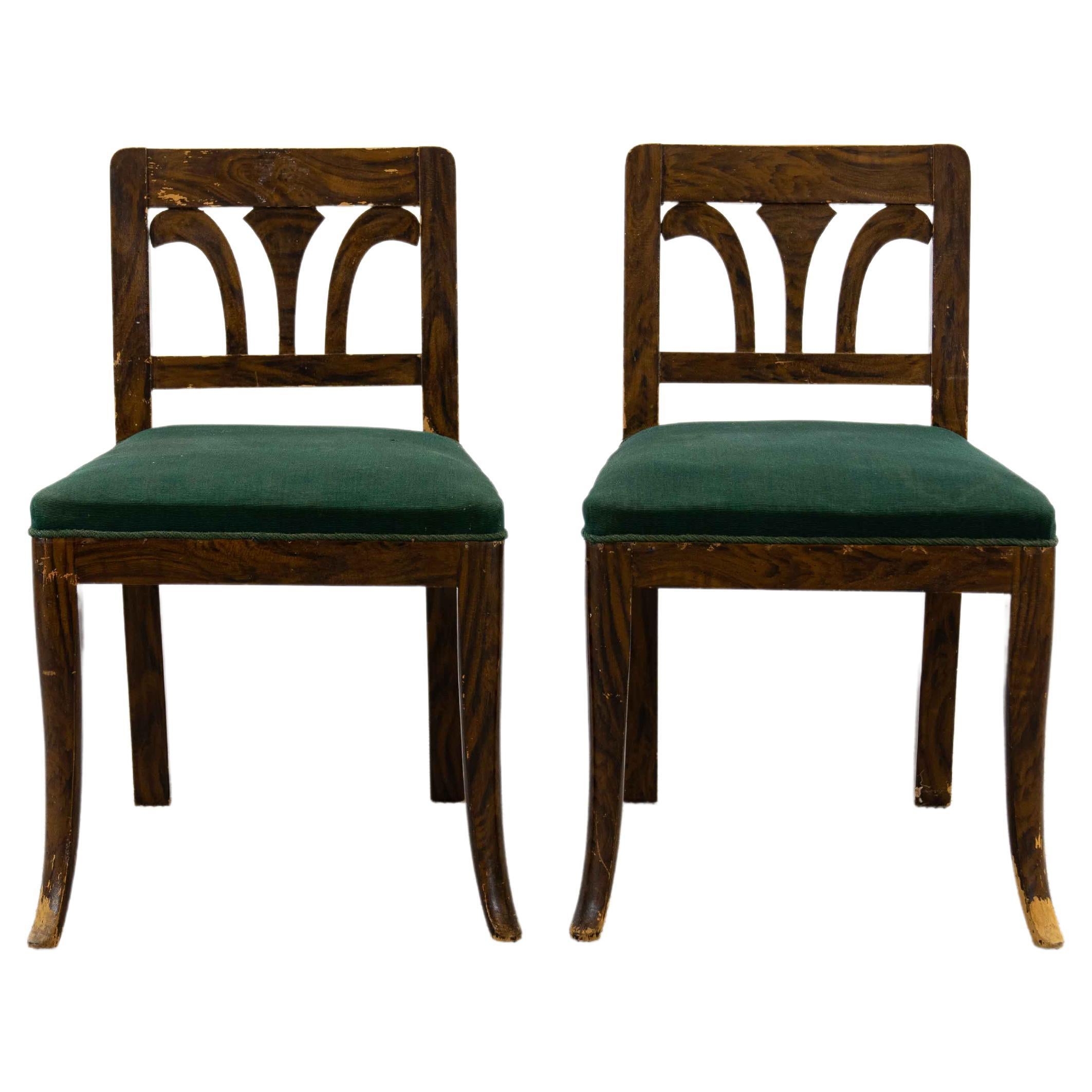 Paire de chaises Biedermeier