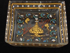 Art Nouveau Pair of Emile Galle Pin Trays in the Islamic Style