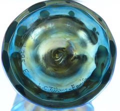 Art Nouveau Tiffany Favrile Footed Stemmed Floriform Vase