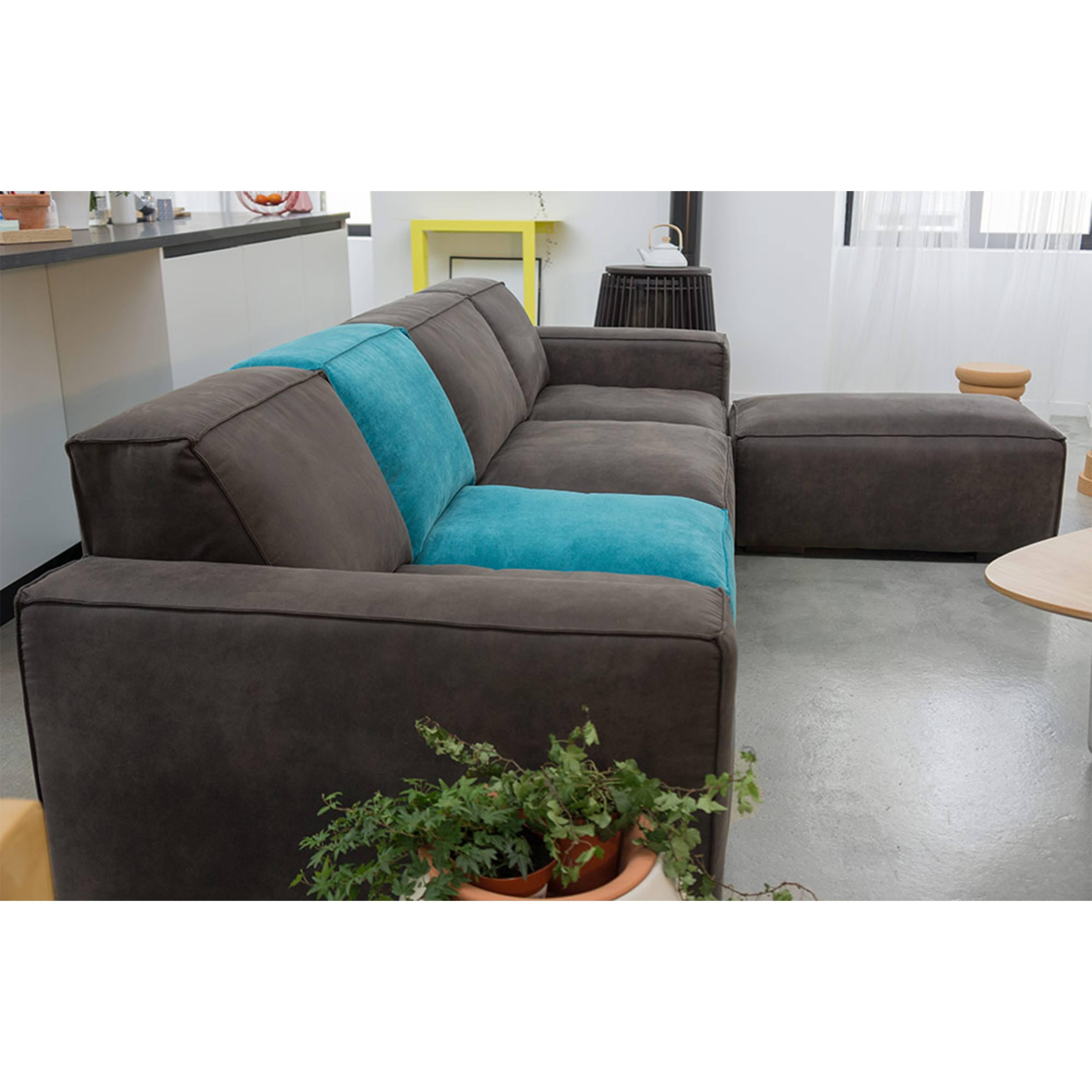 Contemporary sofa by Le Point D, fabric or synthetic leather cover, modular In New Condition For Sale In Valence, FR