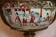 Chinese Bowl Assembled with Bronze Structure, First Third of the 19th Century