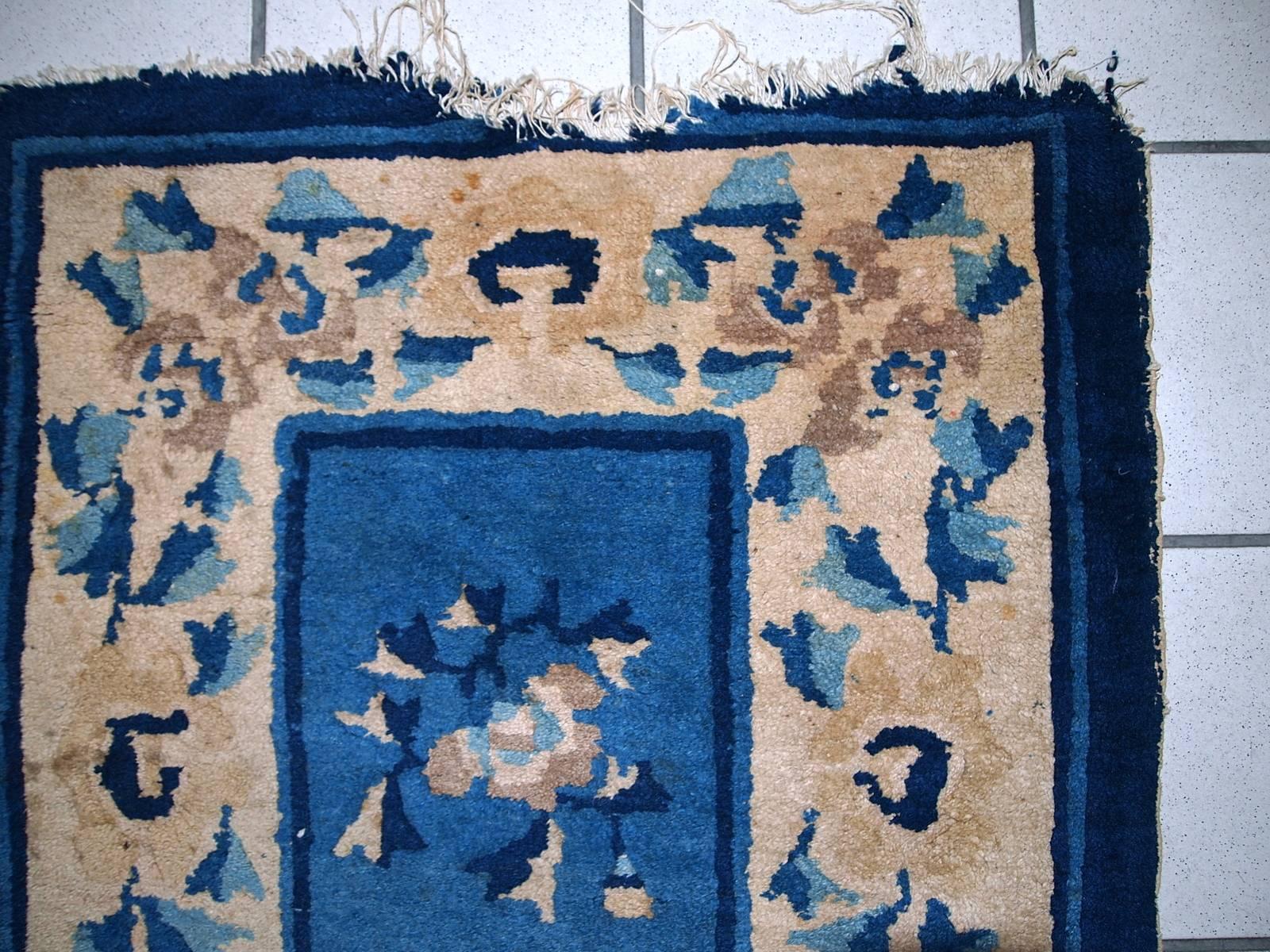 Handgefertigter antiker chinesischer Peking-Teppich, 1900er Jahre 1C43 (Sonstiges) im Angebot