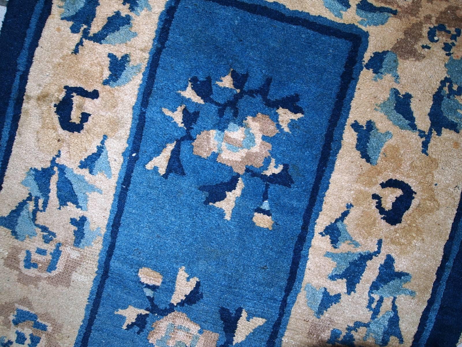 Handgefertigter antiker chinesischer Peking-Teppich, 1900er Jahre 1C43 (Chinesisch) im Angebot