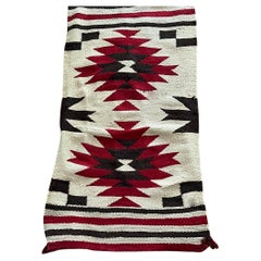Handmade Antique Native Navajo Rug, 1900s, 1B936
