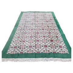 Handmade Vintage Turkish Sivas Rug 7.2' x 10.2' (220cm x 312cm) 1970s - 2K15