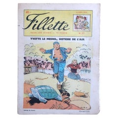 1950 French Fillette Illustrated Magazine, Issue 191 - 2C191