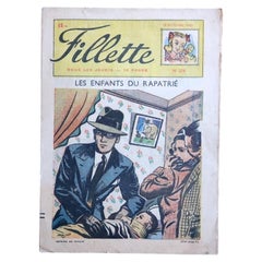 1951 French Fillette Magazine No. 274, Illustrated Stories and Comics - 2C196