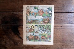 1949 French Fillette Magazine No. 173, Illustrated Horseback Cover - 2C212