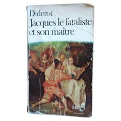 1973 Diderot Jacques le Fataliste, French Gallimard Folio Paperback - 2C255