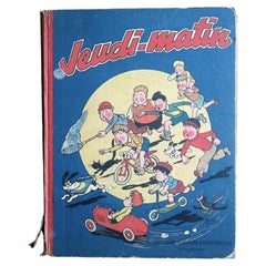 Vintage Jeudi-Matin French Comics Annual, Hachette Hardcover - 2C271