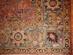 Handmade Antique Indian Loristan Oriental Rug, 1880s, 1B143