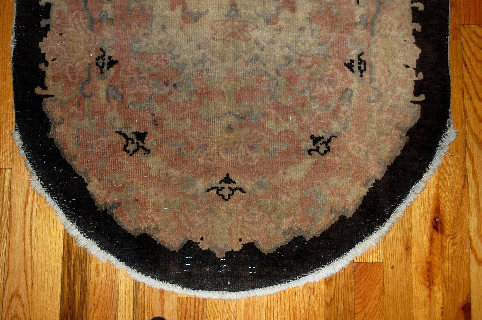 Handgefertigter antiker chinesischer Art-Déco-Teppich, 1920er Jahre, 1B411 (Chinesisch) im Angebot