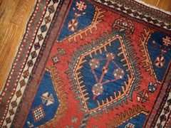 Handmade Antique Persian Karadjeh Runner, 1920s