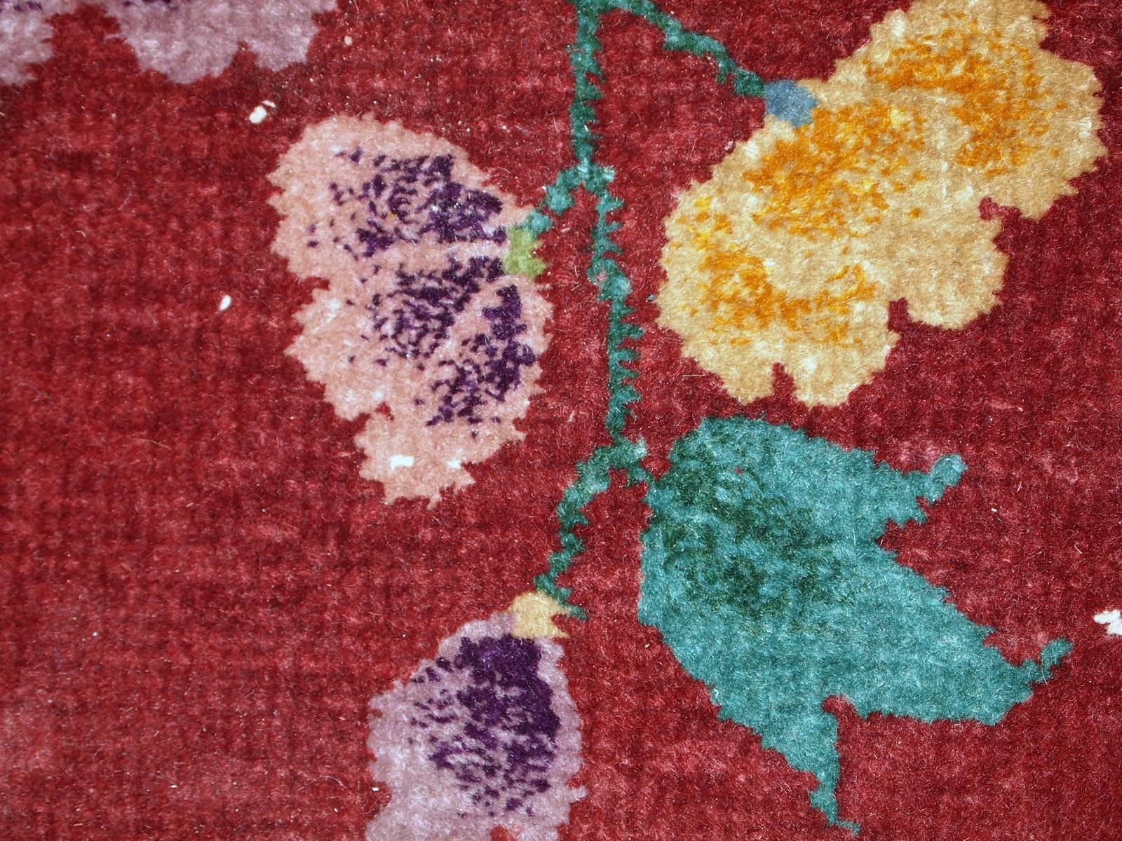 Handgefertigter antiker chinesischer Art-Déco-Teppich, 1920er Jahre, 1C331 (Wolle) im Angebot