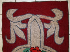 Handmade Antique American Hooked Rug, 1930s, 1C341