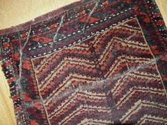 Handmade Antique Afghan Baluch Bag, 1900s