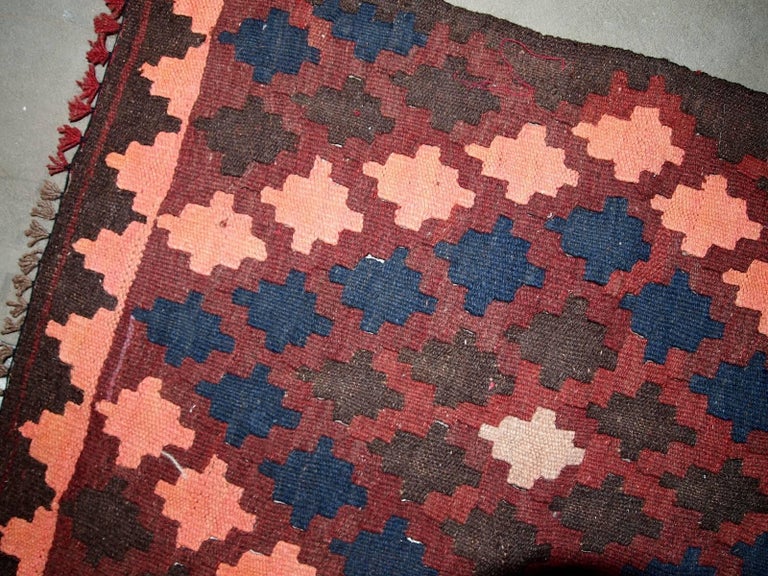 Handmade Vintage Afghan Kilim, 1960s at 1stDibs