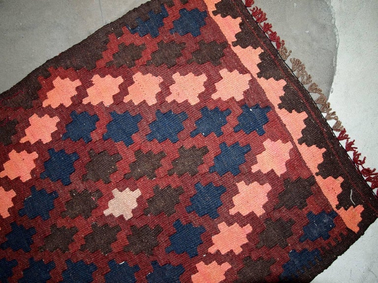 Handmade Vintage Afghan Kilim, 1960s at 1stDibs