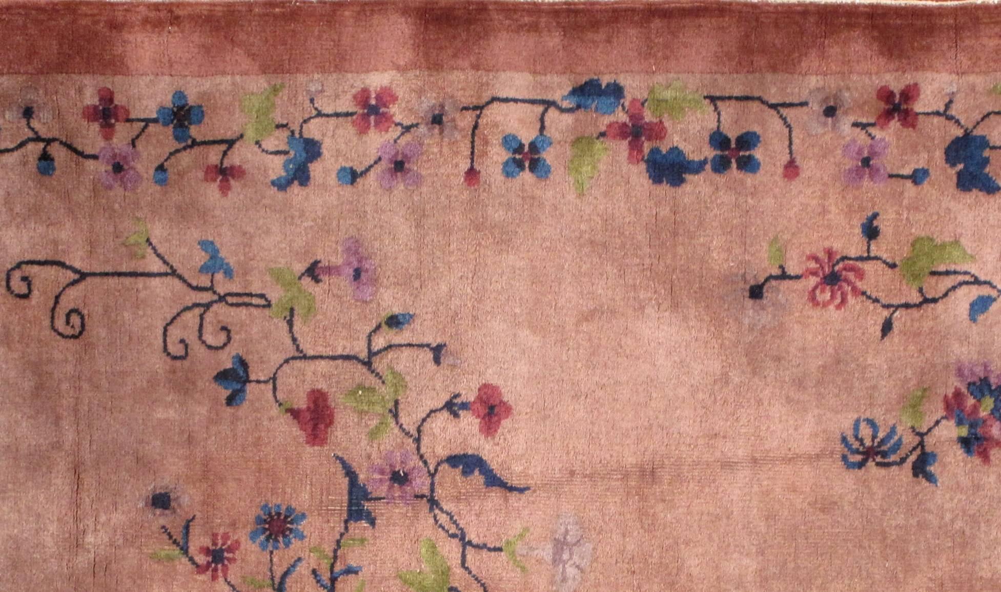 Handgefertigter antiker chinesischer Art-Déco-Teppich, 1920er Jahre, 1B456 (20. Jahrhundert) im Angebot
