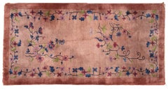 Handmade Antique Art Deco Chinese Rug, 1920s, 1B456