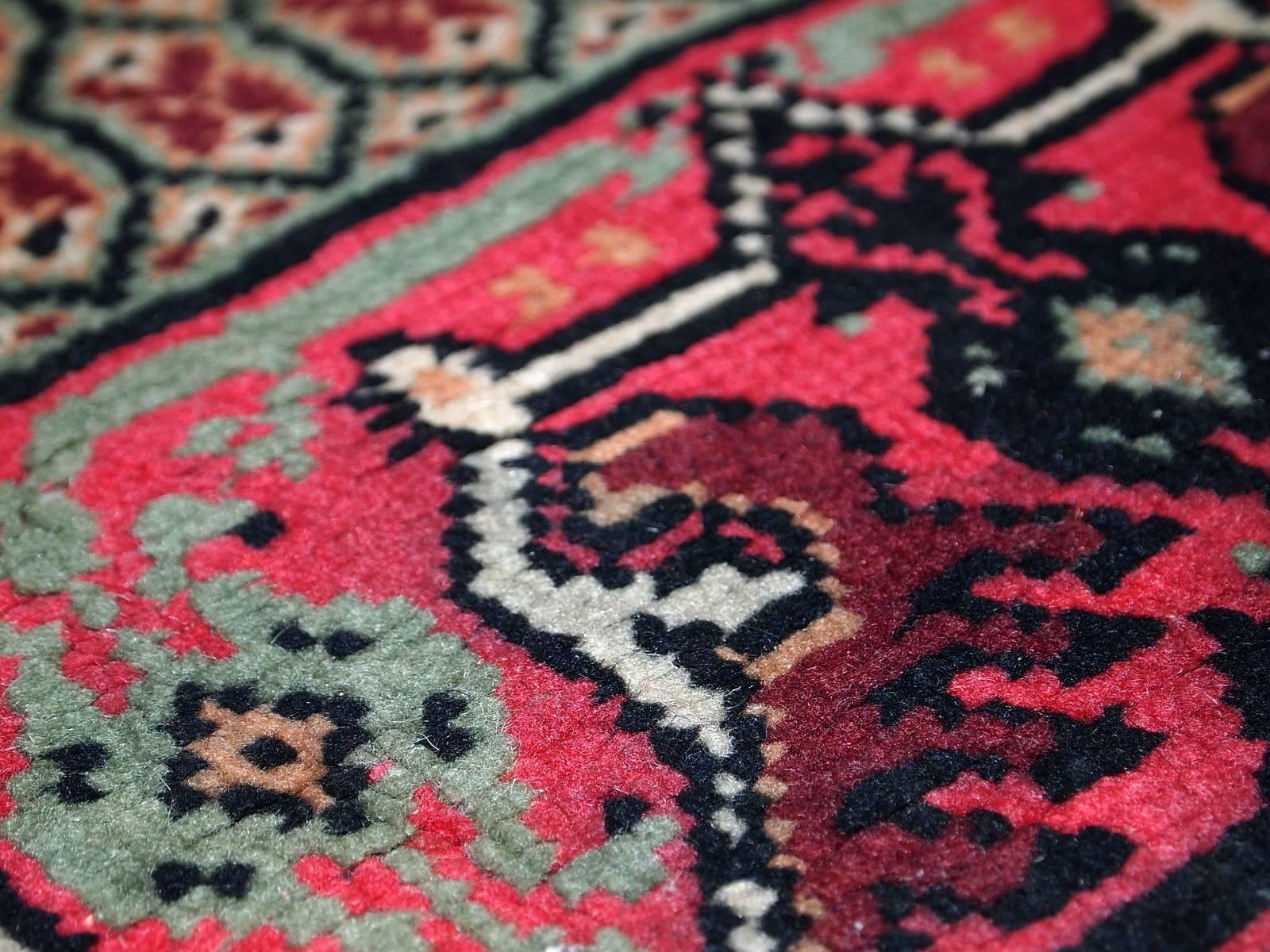 Handgefertigter algerischer Berberteppich im Vintage-Stil, 1970er Jahre, 1C404 im Angebot 2