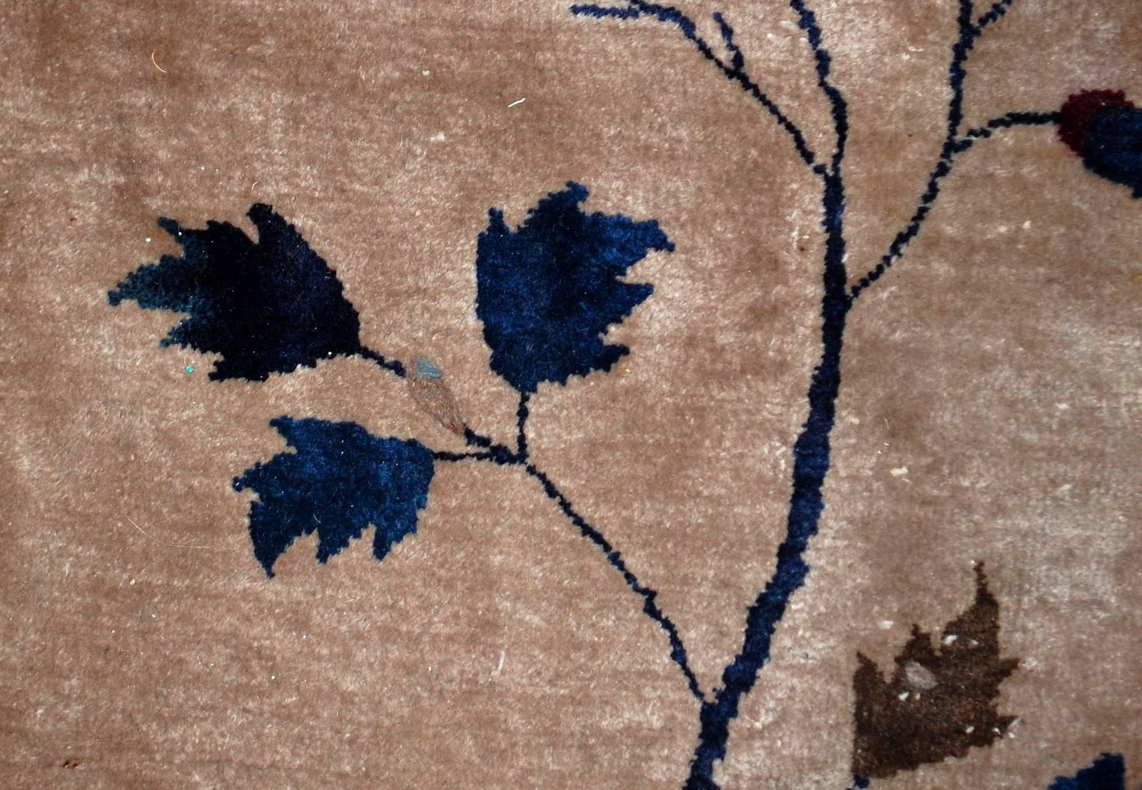 Handgefertigter antiker chinesischer Art-Déco-Teppich, 1920er Jahre, 1B469 (20. Jahrhundert) im Angebot
