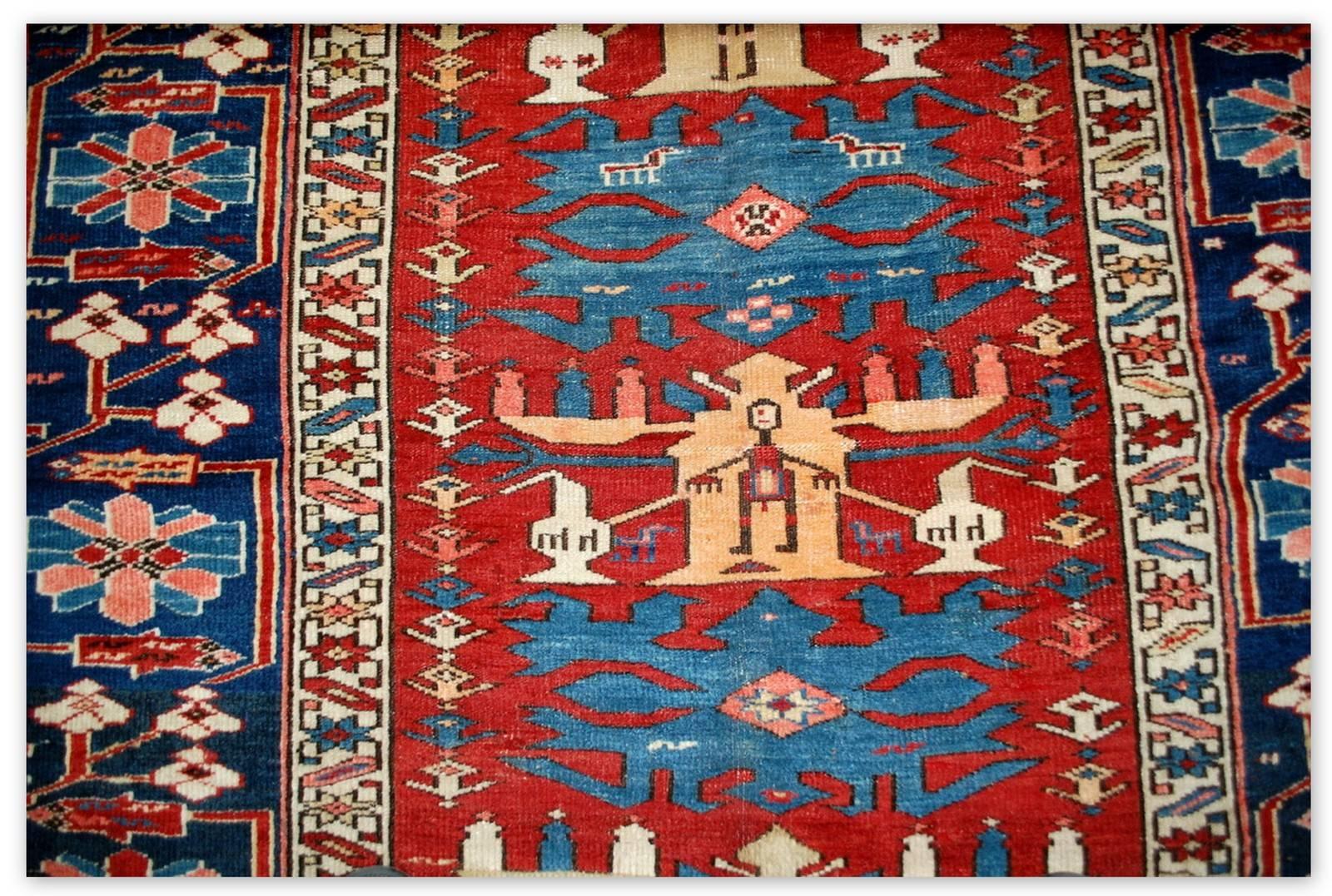 19th Century Handmade Antique Caucasian Azerbaijani Shirvan Rug, 1880s, 1B491 For Sale