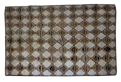 Handmade Antique American Hooked Rug, 1880s, 1B538
