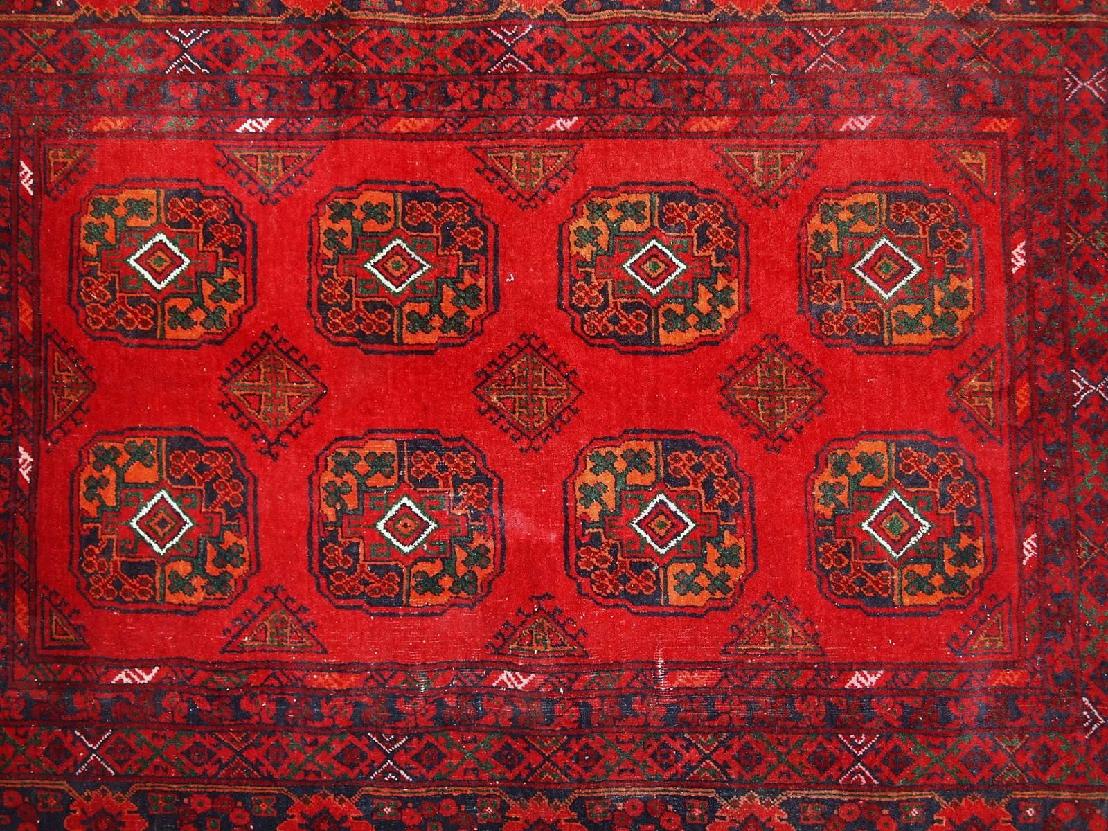 Handmade Vintage Afghan Ersari, 1970s 3