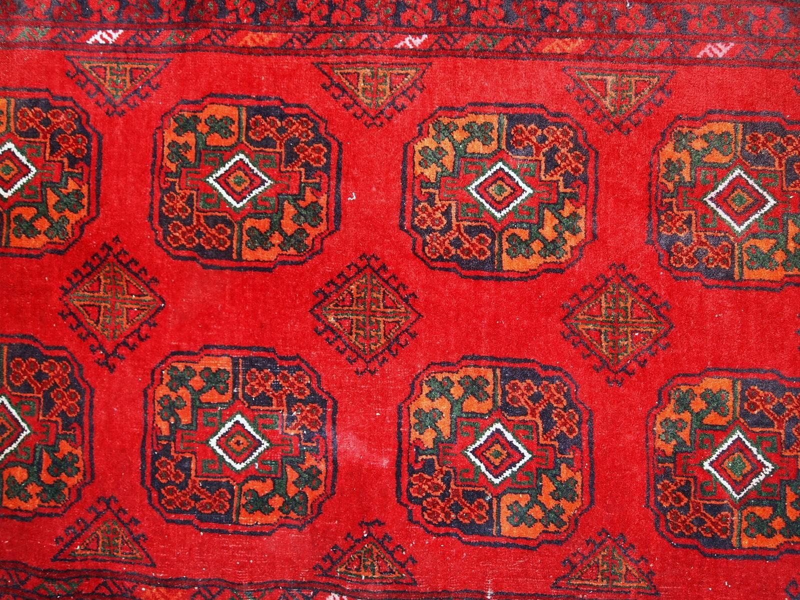 Handmade Vintage Afghan Ersari, 1970s 4