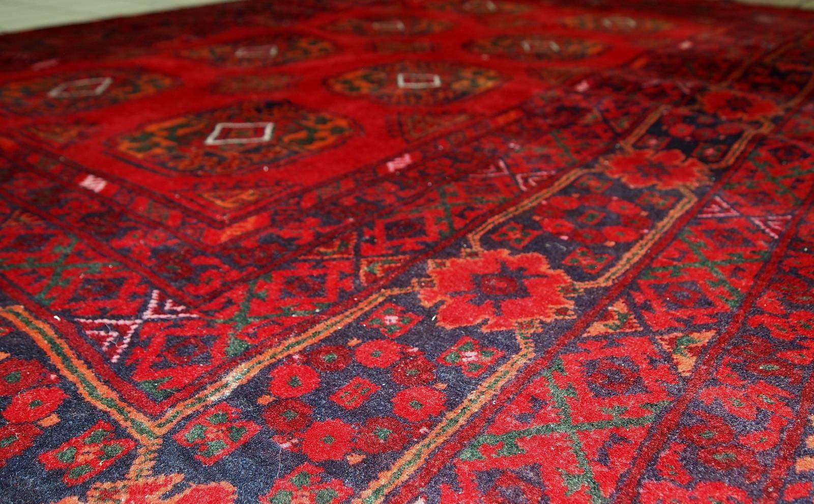 20th Century Handmade Vintage Afghan Ersari, 1970s