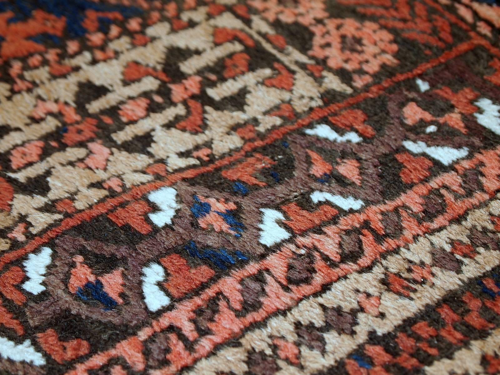 Handmade Antique Afghan Baluch Prayer Rug, 1900s, 1C529 3