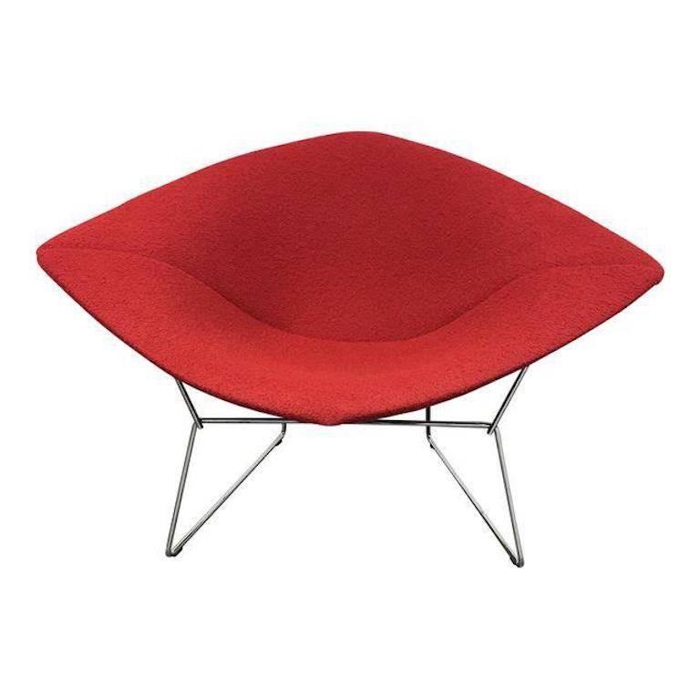 Harry Bertoia Large Red Diamond Chair for Knoll