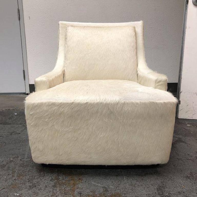 cowhide swivel chair