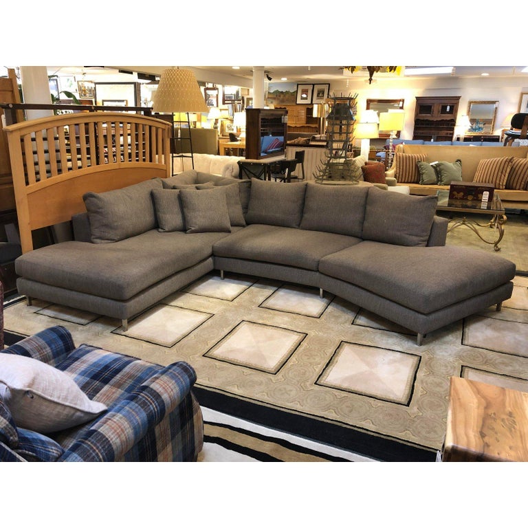 Room And Board Hayes Custom Left Back Angled Sectional Sofa For Room Board Hayes Custom Left Back Angled Sectional Sofa In Good Condition For