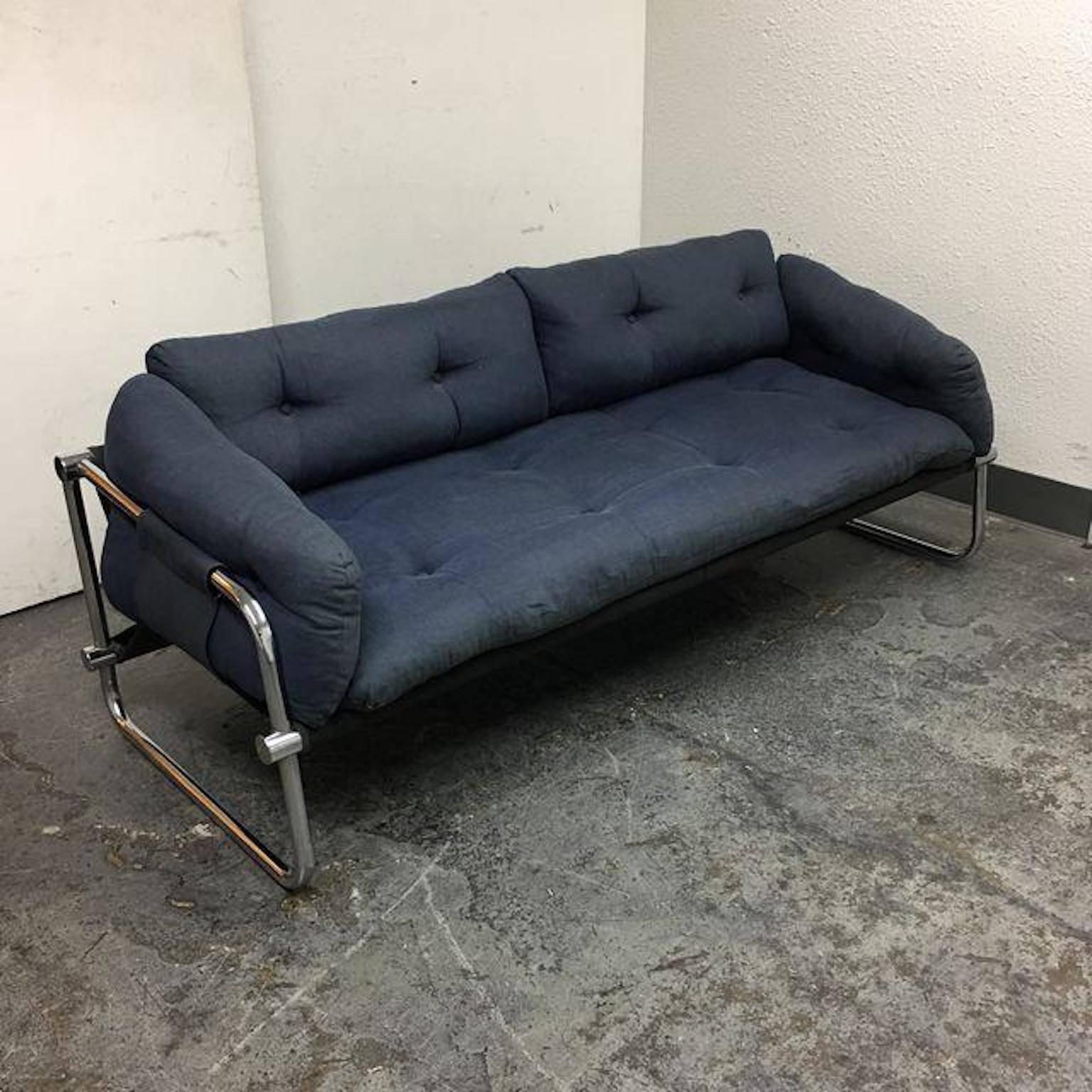 Landes Manufacturing Company Sling Sofa by Jerry Johnson In Good Condition In San Francisco, CA