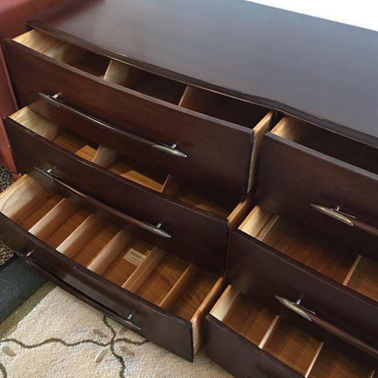 Mid-Century Modern T.H. Robsjohn-Gibbings Six-Drawer Dresser for Widdicomb