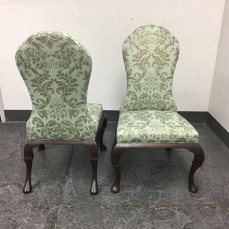 Pair of Hickory Chair Lemont Side Chairs In Good Condition In San Francisco, CA