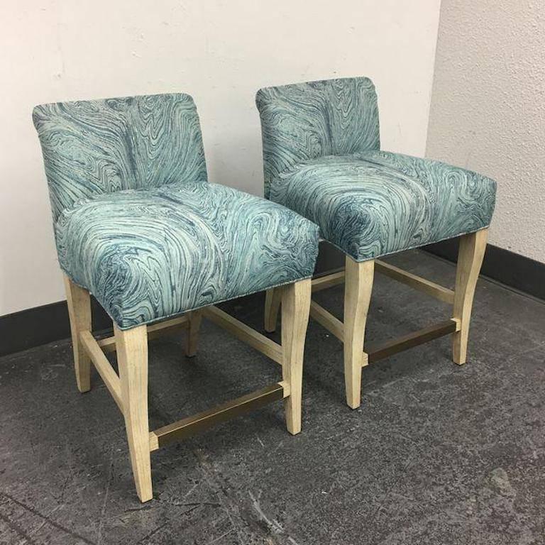 Modern Pair of Pearson Stacey Counter Stools