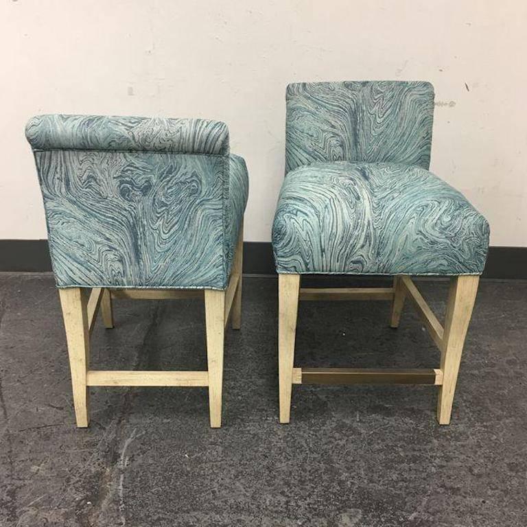 Pair of Pearson Stacey Counter Stools In Good Condition In San Francisco, CA